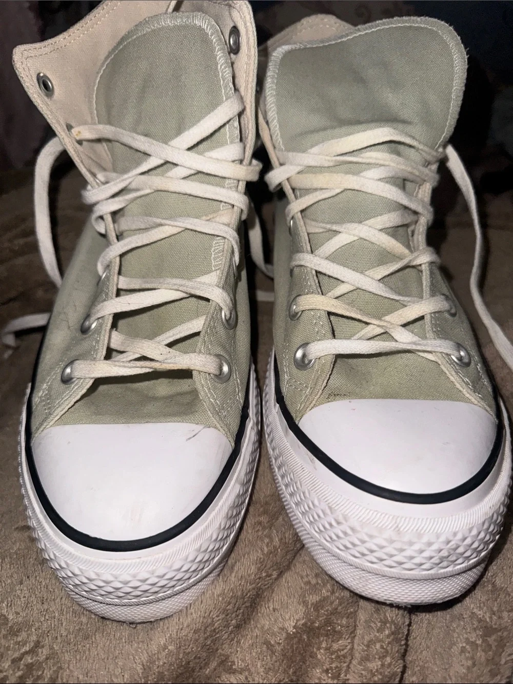 Converse Chuck Taylor All Star High-Top Sneakers in light green